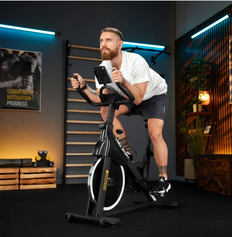Trex Sport FARGO TX-840SB Magnetisk Spinning Cykel – 10 kg Svinghjul & Bluetooth