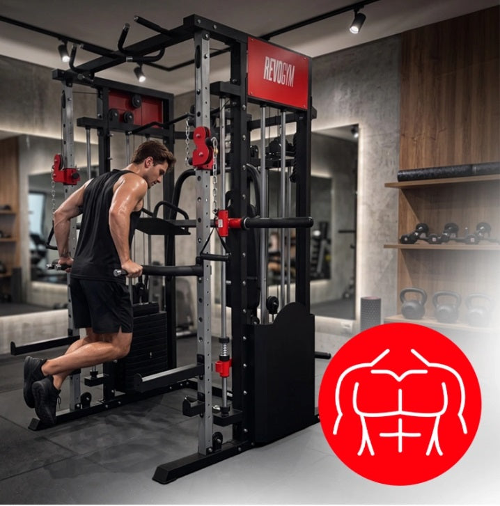 Smith Skydekrank LS03 2x72kg – Professionel Multifunktionel Træningsstation