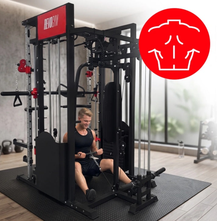 Smith Skydekrank LS03 2x72kg – Professionel Multifunktionel Træningsstation