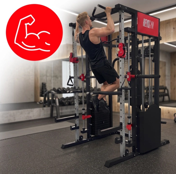 Smith Skydekrank LS03 2x72kg – Professionel Multifunktionel Træningsstation