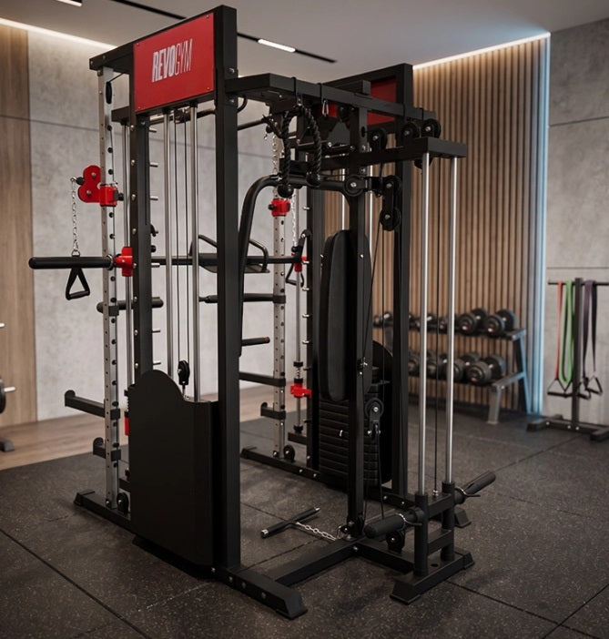 Smith Skydekrank LS03 2x72kg – Professionel Multifunktionel Træningsstation