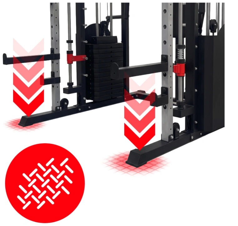 Smith Skydekrank LS03 2x72kg – Professionel Multifunktionel Træningsstation