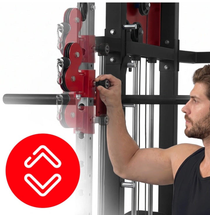 Smith Skydekrank LS03 2x72kg – Professionel Multifunktionel Træningsstation