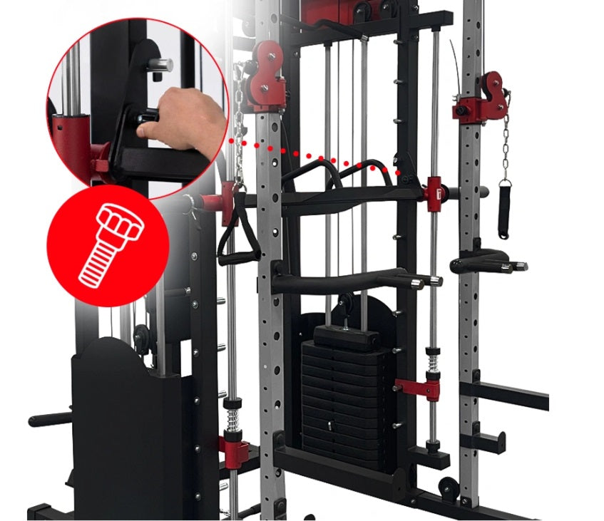 Smith Skydekrank LS03 2x72kg – Professionel Multifunktionel Træningsstation