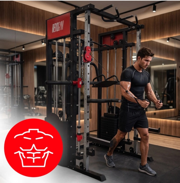 Smith Skydekrank LS03 2x72kg – Professionel Multifunktionel Træningsstation