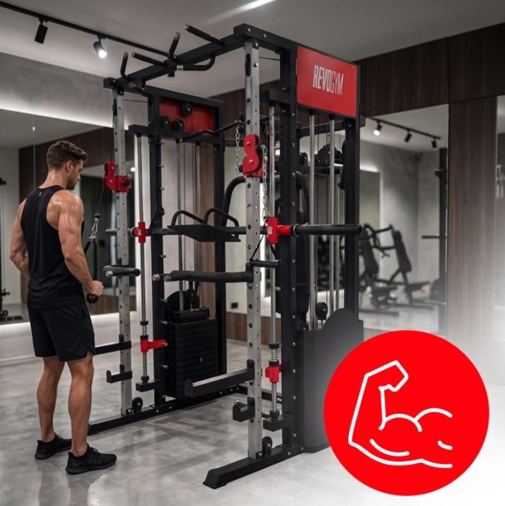 Smith Skydekrank LS03 2x72kg – Professionel Multifunktionel Træningsstation