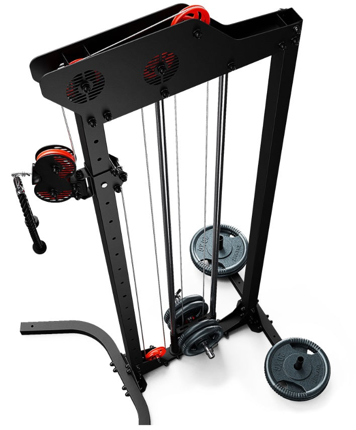 Øvre og nedre justerbar træningsnedtrækning gym4all