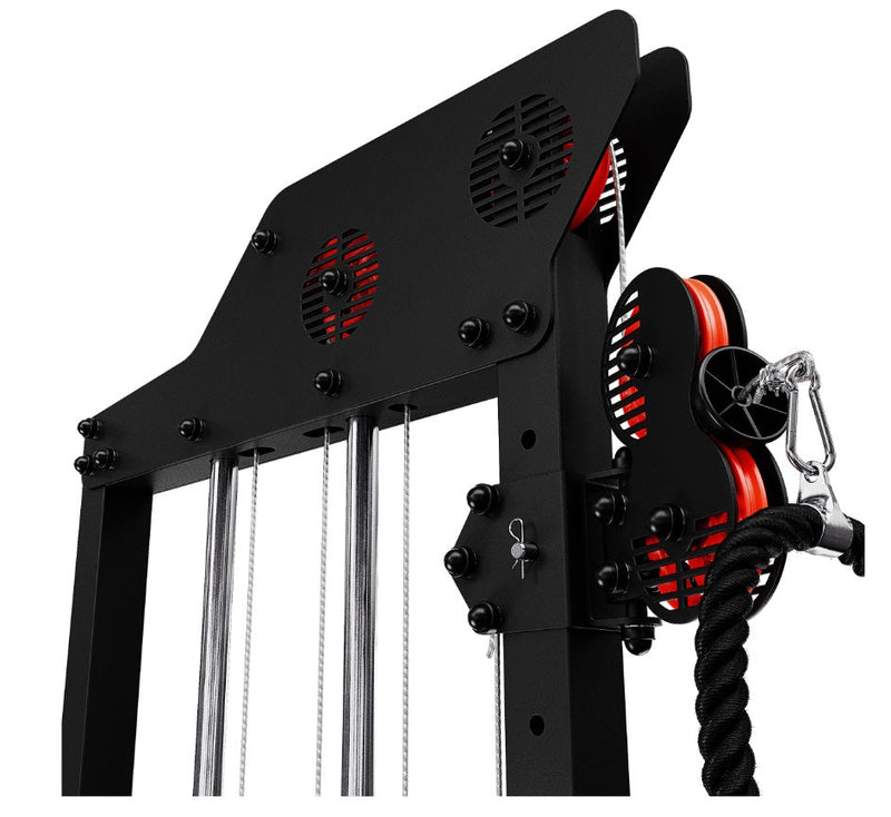 Øvre og nedre justerbar træningsnedtrækning gym4all