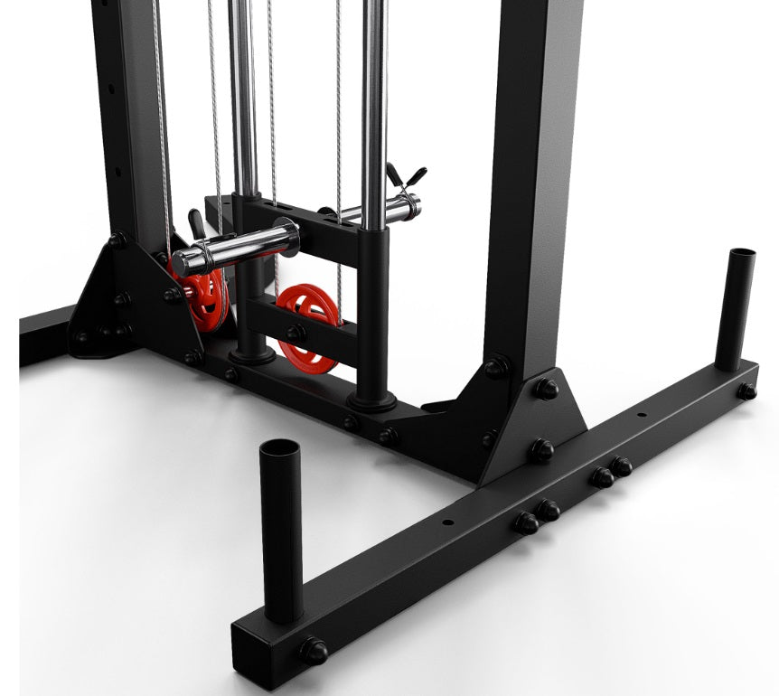 Øvre og nedre justerbar træningsnedtrækning gym4all