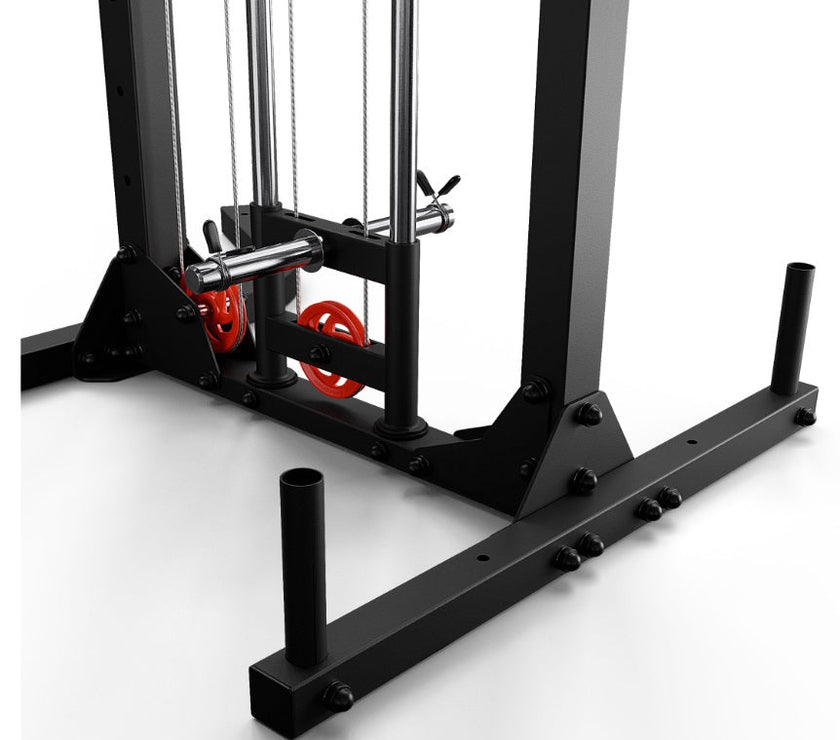 Øvre og nedre justerbar træningsnedtrækning gym4all