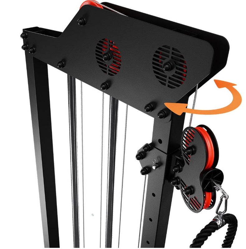 Øvre og nedre justerbar træningsnedtrækning gym4all