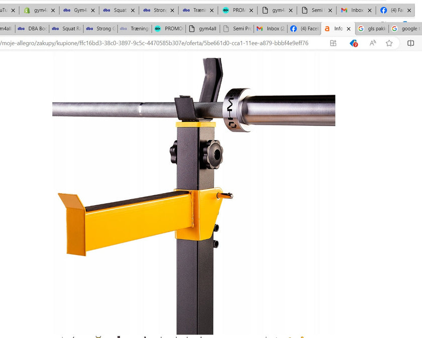 Squat Rack Stativ | Justerbart | Robust til Homegym gym4all