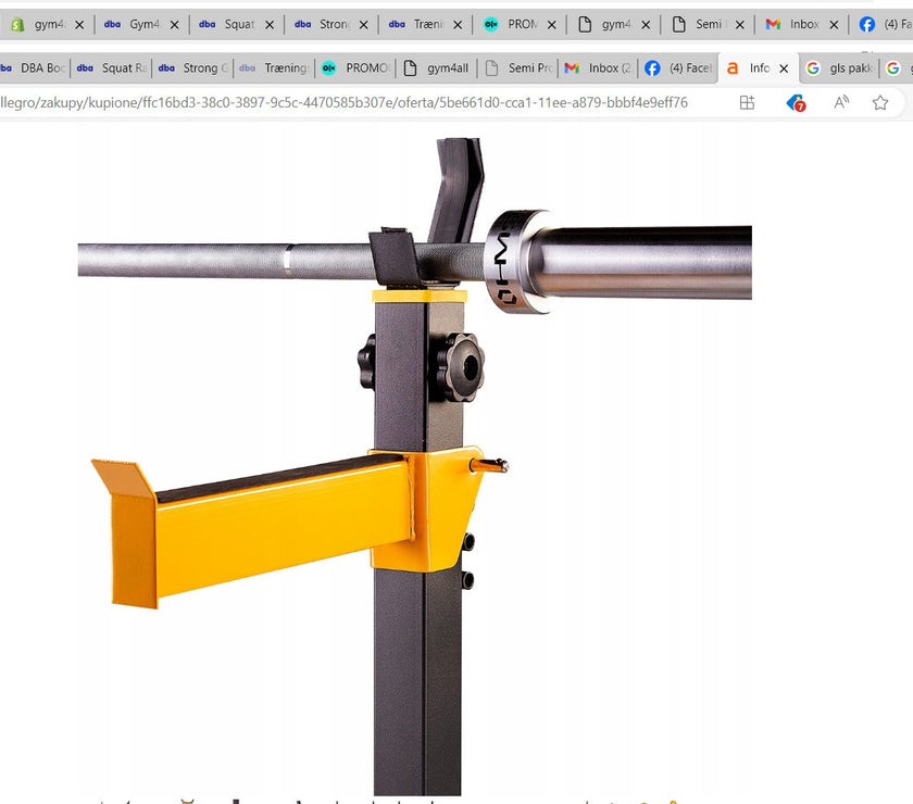 Squat Rack Stativ | Justerbart | Robust til Homegym gym4all