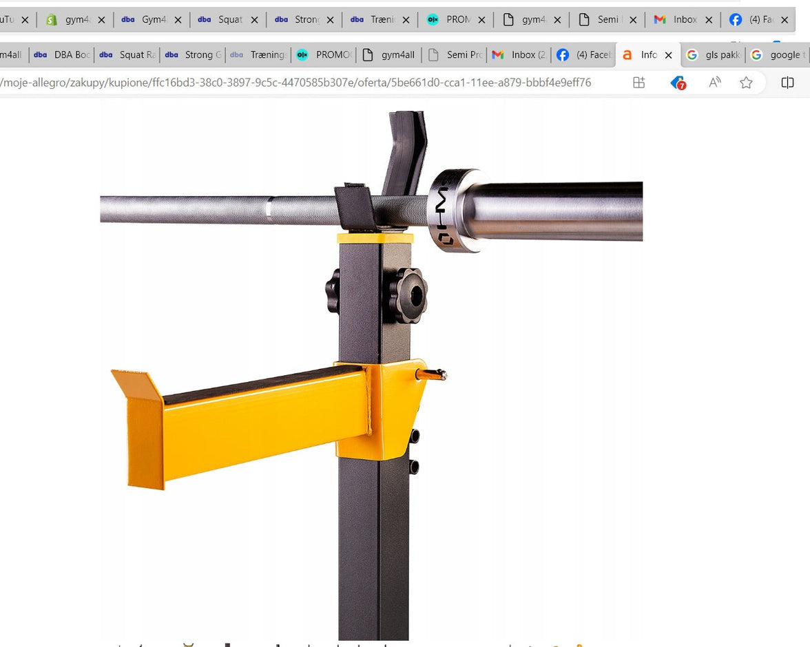 Squat Rack Stativ | Justerbart | Robust til Homegym gym4all