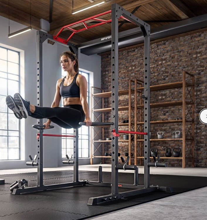 Squat Rack HS-2030K – Multifunktionel Power Rack til Hjemmegym