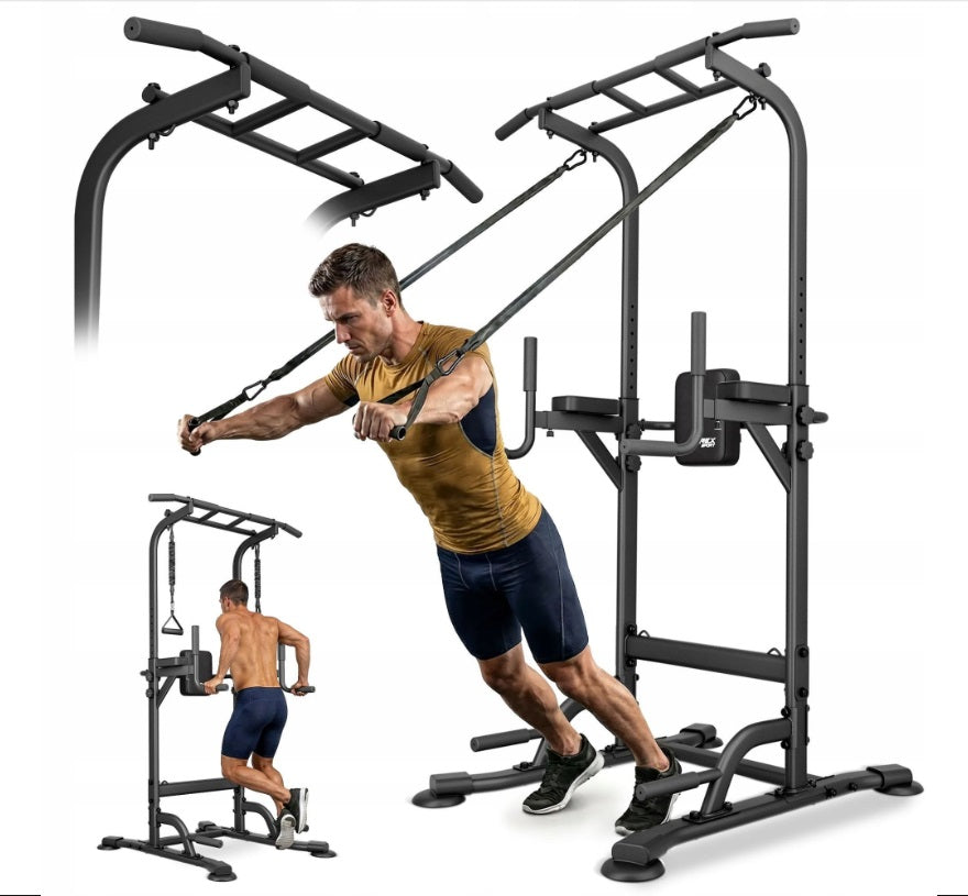 Trex Sport TX-150PR Dip Bar – 4-i-1 Pull-up & Dip Station