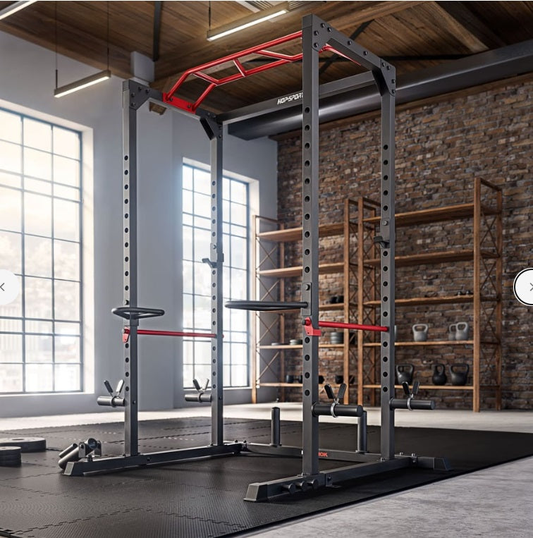Squat Rack HS-2030K – Multifunktionel Power Rack til Hjemmegym