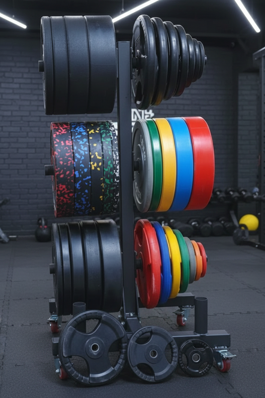 Bumper Plates Stativ – Lodret til 4 Stænger & 1000 kg