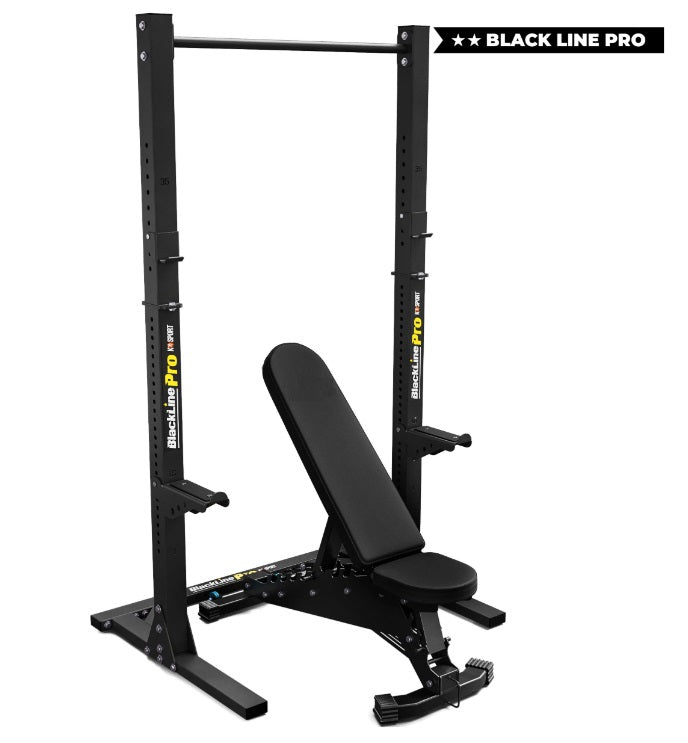 KSG013 Professionelt Sæt – Træningsstativ + Justerbar Bænk + Pull-up Stang 350 kg