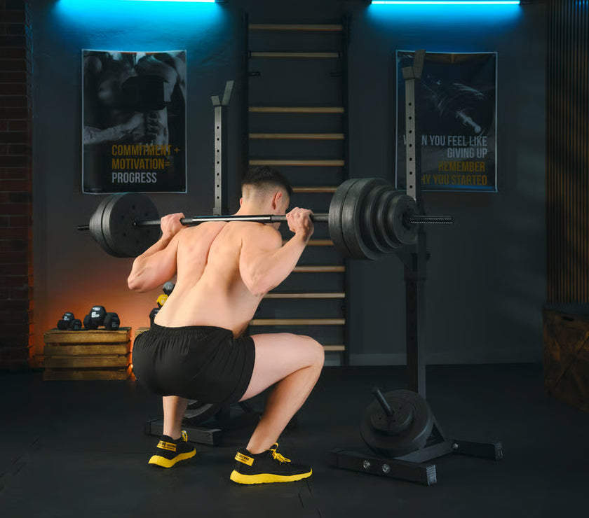 Justerbare vægtstativer med TX-sikring gym4all