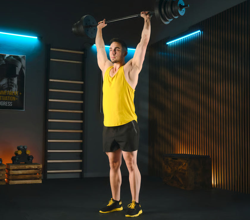 Bituminøst vægtstangsæt 150cm  28 kg gym4all