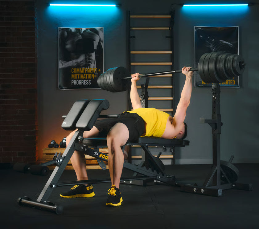 Justerbare vægtstativer med TX-sikring gym4all