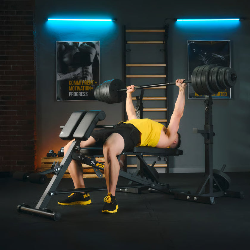 Justerbare vægtstativer med TX-sikring gym4all