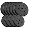 Bituminøst vægtstangsæt 150cm 46 kg gym4all