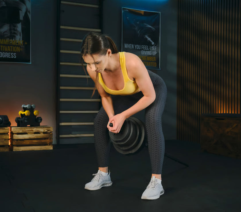 Bituminøst vægtstangsæt 150cm  28 kg gym4all
