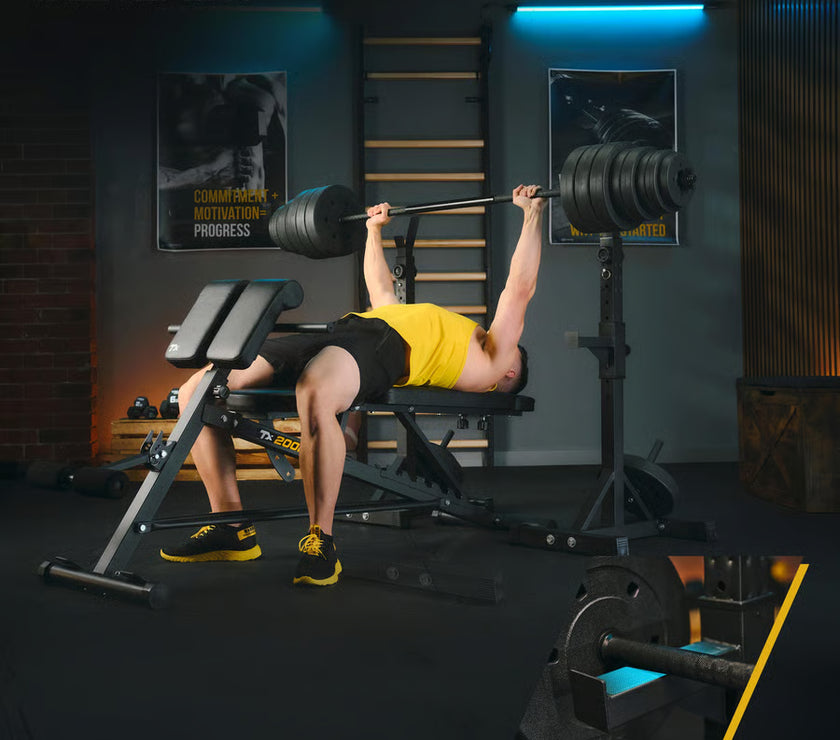 Justerbare vægtstativer med TX-sikring gym4all