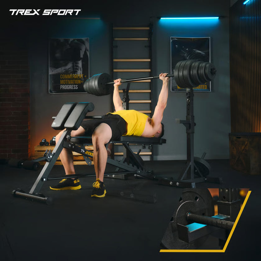 Justerbare vægtstativer med TX-sikring gym4all