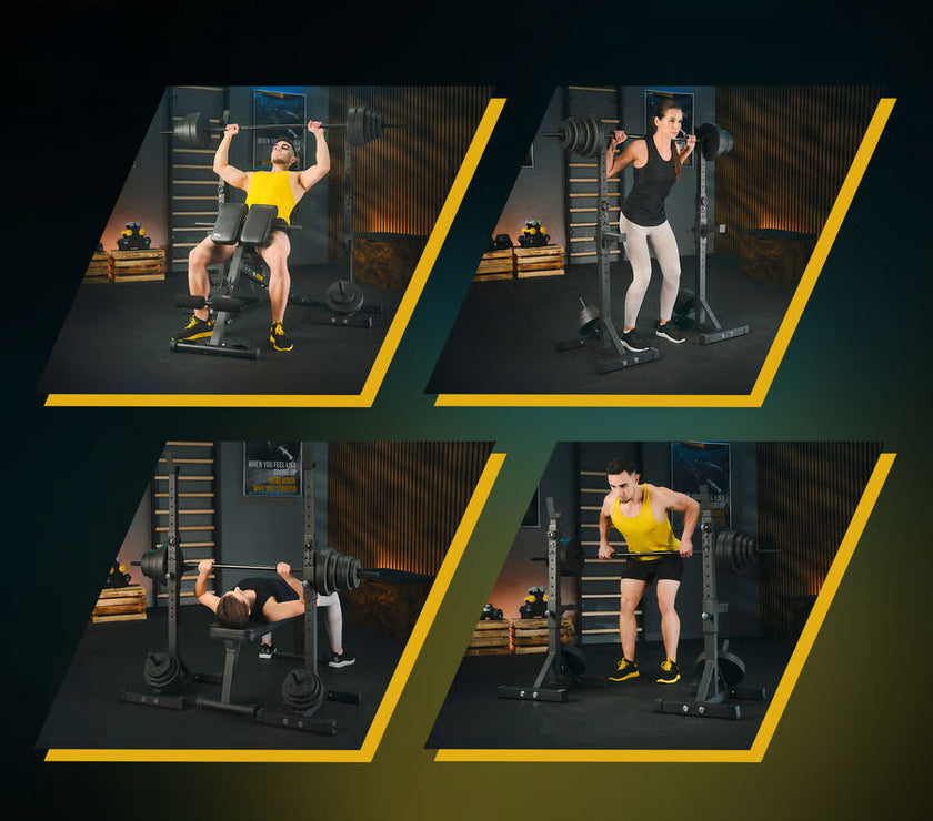 Justerbare vægtstativer med TX-sikring gym4all