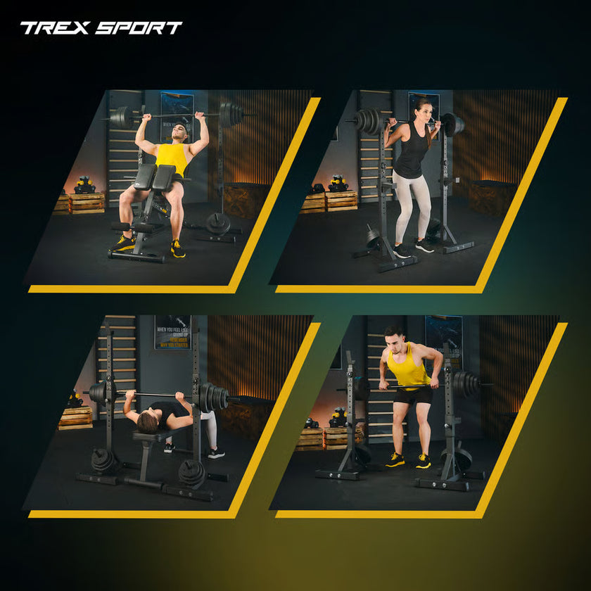 Justerbare vægtstativer med TX-sikring gym4all