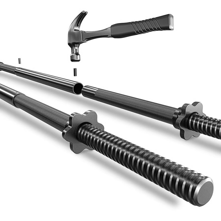 Bituminøst vægtstangsæt 150cm  28 kg gym4all