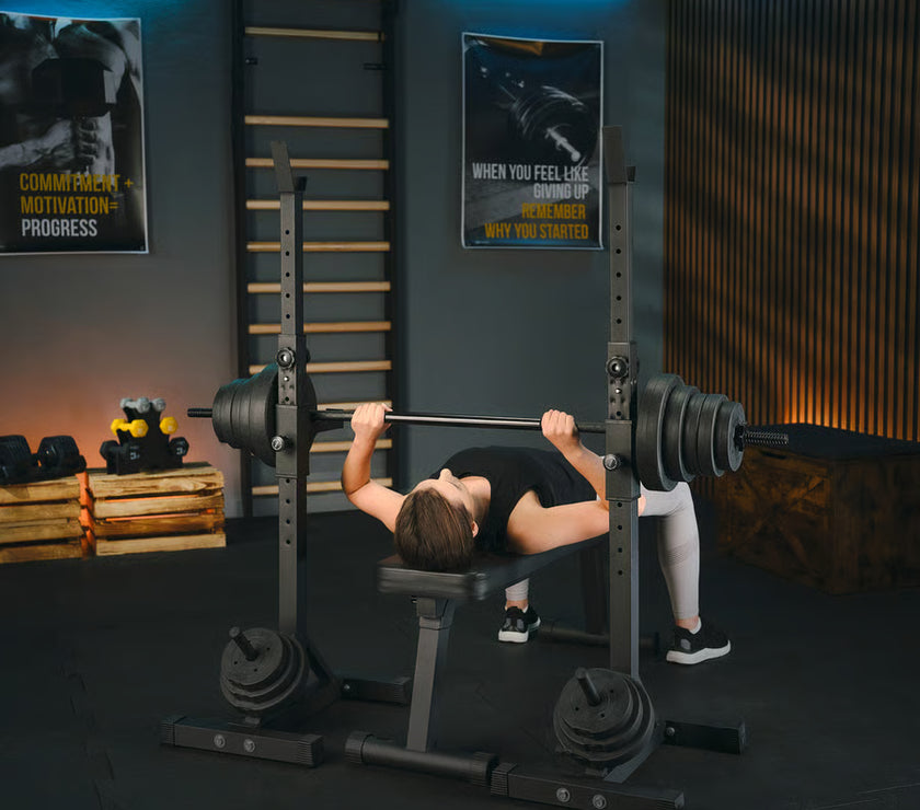Justerbare vægtstativer med TX-sikring gym4all
