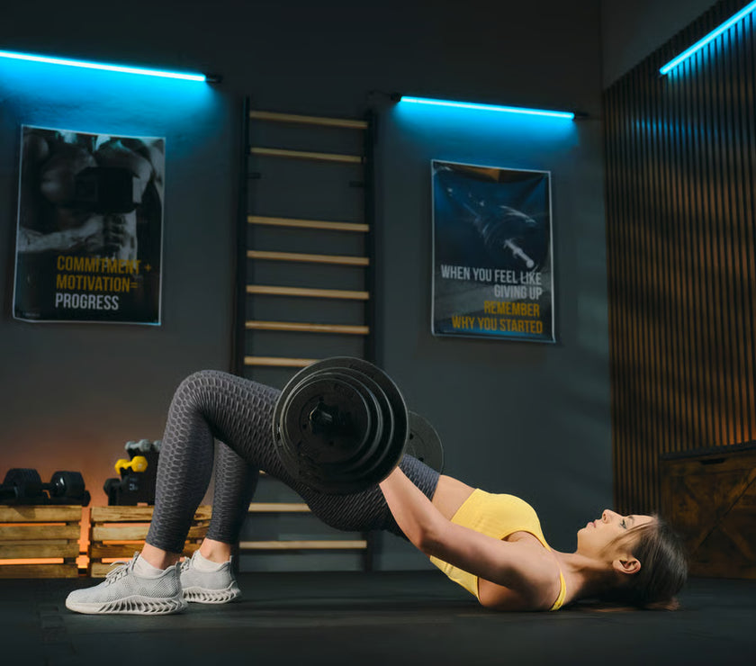 Bituminøst vægtstangsæt 150cm  28 kg gym4all