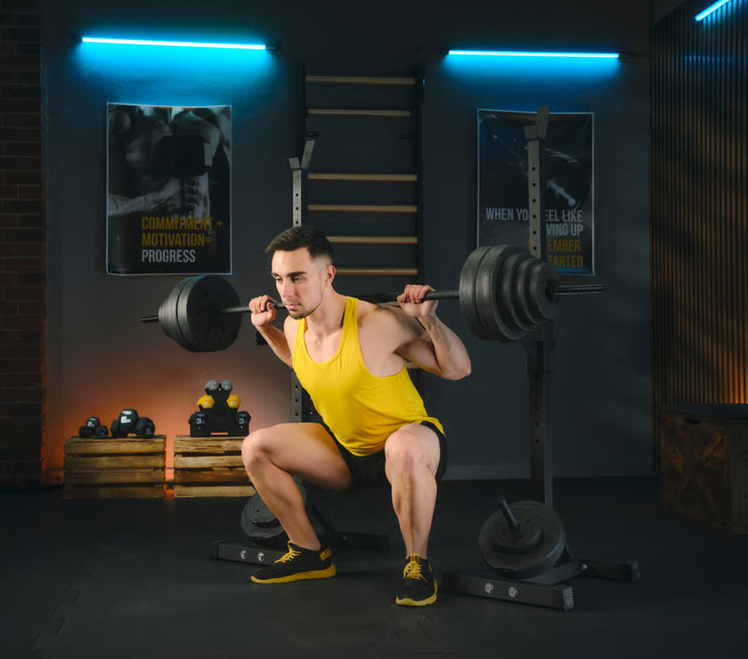 Justerbare vægtstativer med TX-sikring gym4all