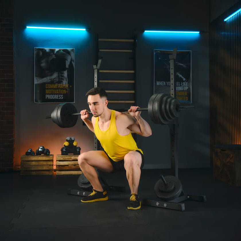 Justerbare vægtstativer med TX-sikring gym4all