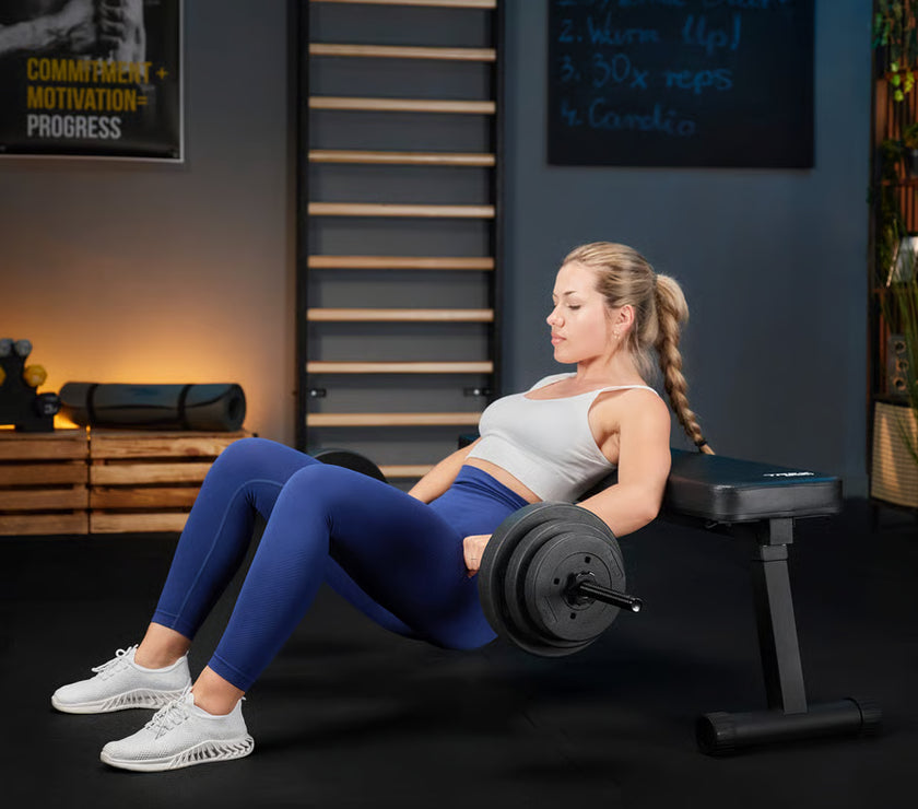 Bituminøst vægtstangsæt 150cm 46 kg gym4all