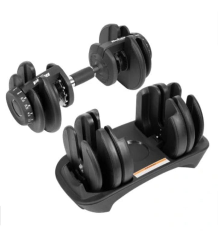 Regulerbar Håndvægt 1x24 kg – 15 i 1 Dumbbell til Homegym gym4all