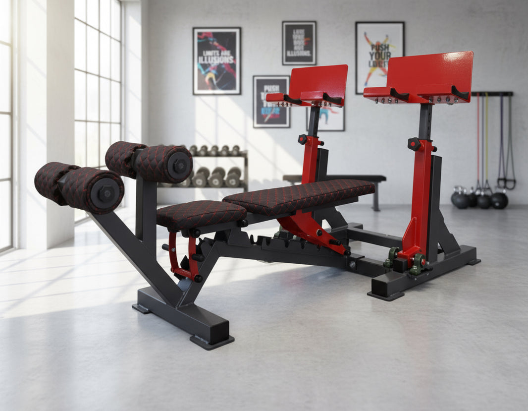 Reguleret bænk med håndvægte Stativ gym4all