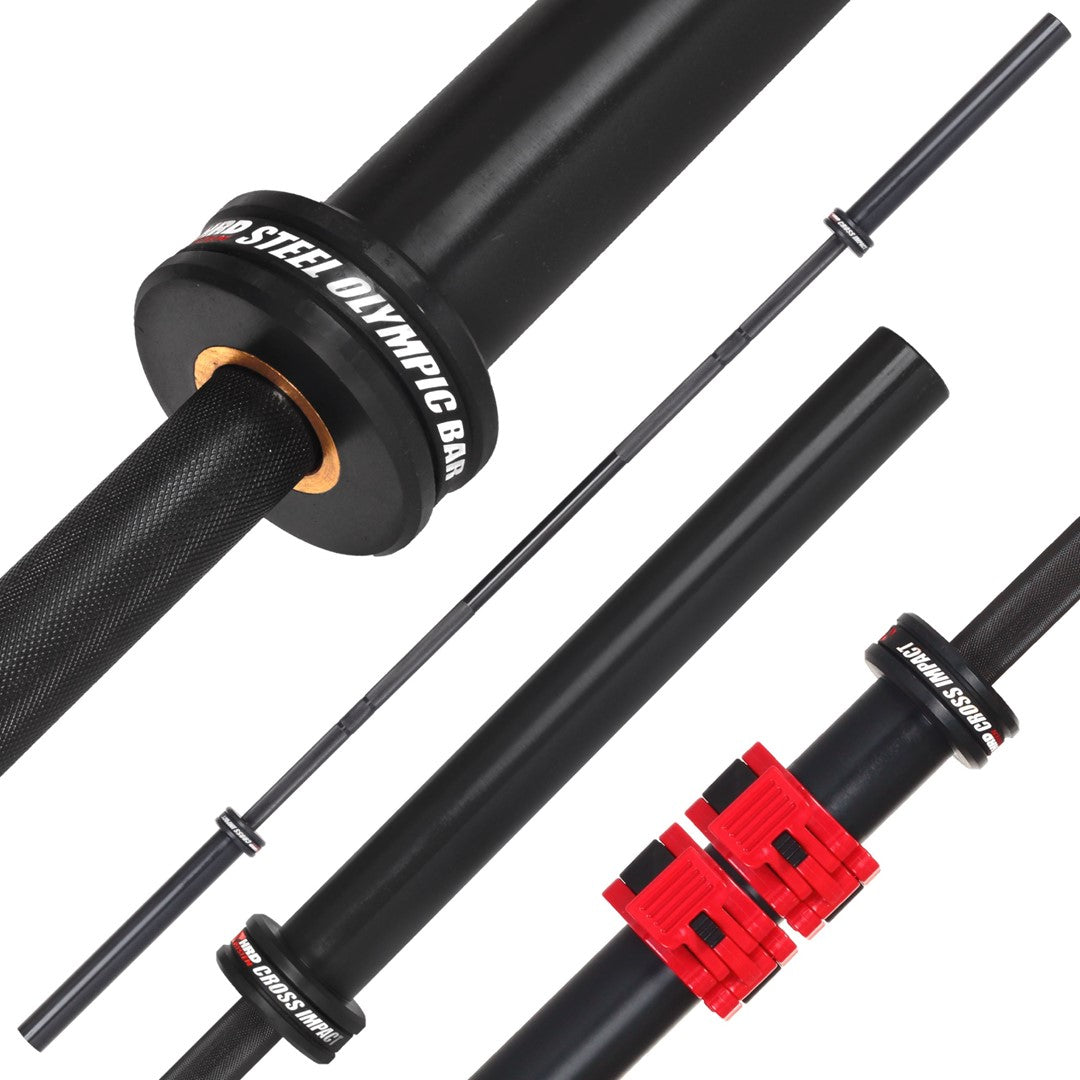 Olympic bar 220cn/50mm CROSS IMPACT BLACK OXIDE – BLT HRD System