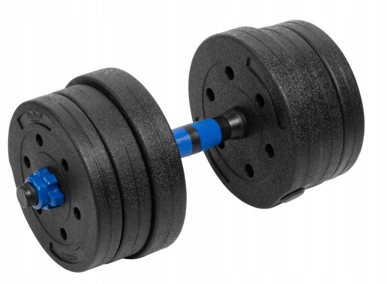 Rebel Active Justerbare Håndvægte 2x10 kg | Med Vægtstangskonnektor & Bitumenvægte gym4all