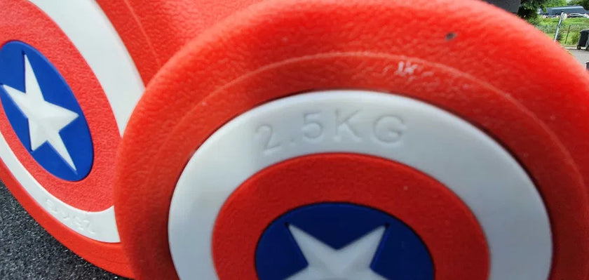 Captain America Håndvægtsæt | 20 par | 2,5–50 kg | Total 1050 kg gym4all
