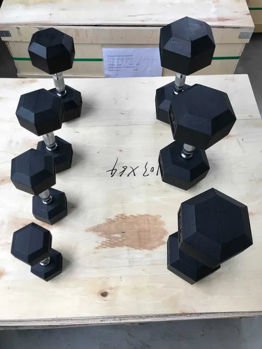 Hexagon Håndvægte 2,5–50 kg – Pris 30 kr, Hjemmegym & Fitness gym4all