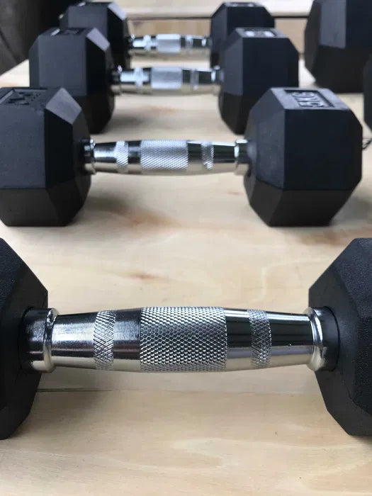 Hexagon Håndvægte 2,5–50 kg – Pris 30 kr, Hjemmegym & Fitness gym4all