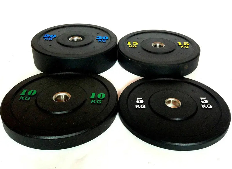 Bumper Plate 100 kg – Gummi vægtskive 50 mm | Homegym & Crossfit gym4all
