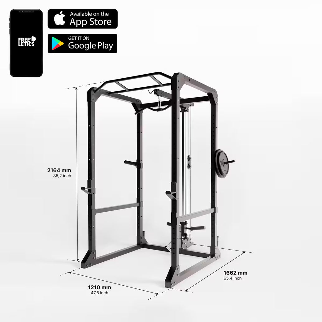 Power Rack med kabeltårn gym4all