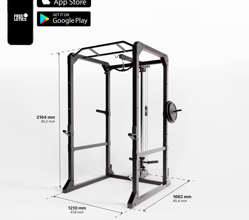 Power Rack med kabeltårn gym4all