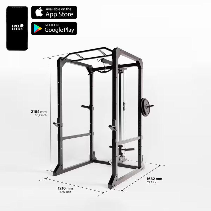 Power Rack med kabeltårn gym4all